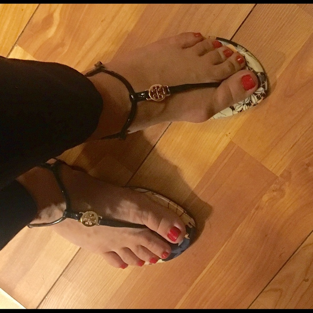 Tory Burch T Strap Sandals
